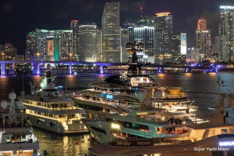 Boats Night Sky